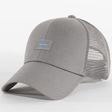 Calvin Klein - Casquette Trucker Monologo Woven Patch 5099 Gris Anthracite