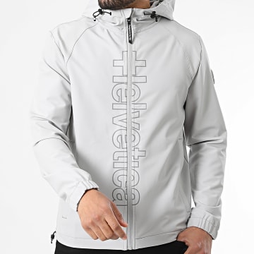 Helvetica - Chaqueta Capucha Cremallera Bahia Gris