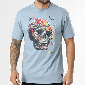 Classic Series - T-Shirts Relaxed Fit Artemio Hellblau Floral