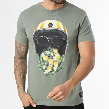 Classic Series - T-Shirts Relaxed Fit Campnou Khakigrün Floral