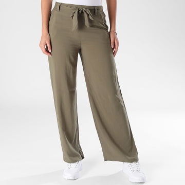 Only - Pantalón relaxed fit Mujer Nova Life Verde Kaki