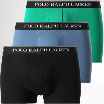 Polo Ralph Lauren - Lot De 3 Boxers Noir Bleu Vert