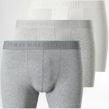 Polo Ralph Lauren - Pack de 3 boxers cinza mesclado branco mesclado
