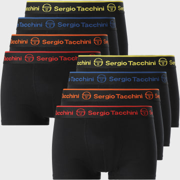 Sergio Tacchini - Lot De 8 Boxers 92890313 Noir Jaune Rouge Bleu