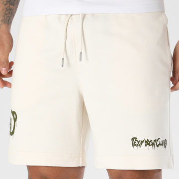 Teddy Yacht Club - Pantalón Corto de chándal Andrew Beige Verde Kaki