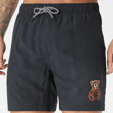 Teddy Yacht Club - Short De Bain Small Leather Noir