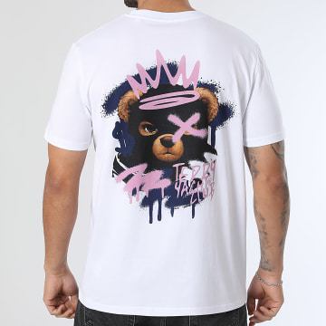 Teddy Yacht Club - Camiseta Oversize Large Bear Pink Blanco