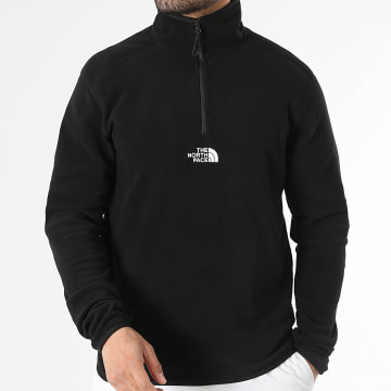 The North Face - Felpa Polare Collo Alto con Zip Glacier A8HRW Nero