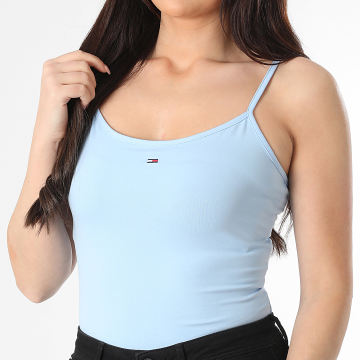 Tommy Jeans - Débardeur Femme Essential Strap 0675 Bleu Clair