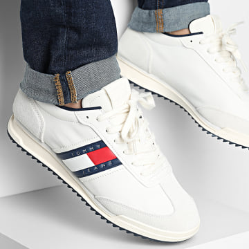 Tommy Jeans - Baskets Retro Runner Cleated Mix 1694 Beige