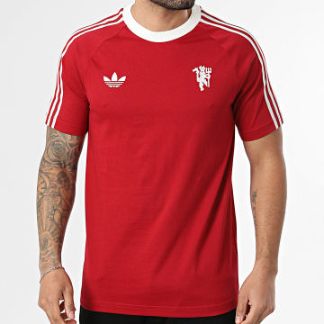 Adidas Originals - Tee Shirt A Bandes Manchester United Originals JM5562 Rouge