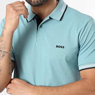 BOSS - Polo Maniche Corte Slim Paul 50506193 Blu Chiaro
