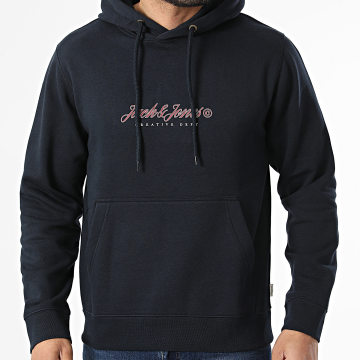 Jack And Jones - Sweat Capuche Montauk Bleu Marine