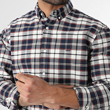 Levi's - Chemise Manches Longues A Carreaux A7210 Beige Clair Bleu Marine