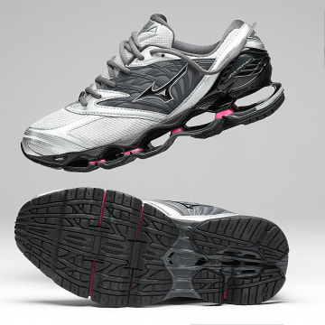 Mizuno - Baskets Wave Prophecy LS D1GA3337 Harbor Mist Black Fuchisa Purple