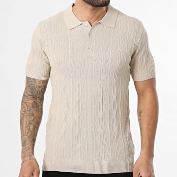 MTX - Polo Kurzarm Strick 047 Beige