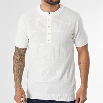 MTX - T-Shirt Strick Knopfleiste 034 Hellbeige