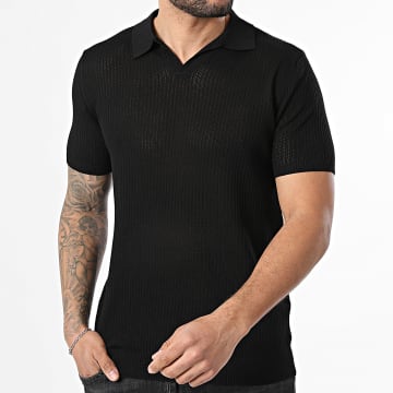 MTX - Polo Kurzarm Strick 08 Schwarz