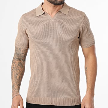 MTX - Polo Kurzarm Strick 08 Camel