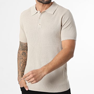 MTX - Polo Kurzarm Strick 021 Beige