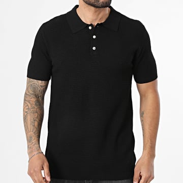 MTX - Polo Kurzarm Strick 021 Schwarz