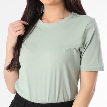 Only - Camiseta Mujer Happy Verde Claro