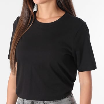Only - Tee Shirt Femme Happy Noir