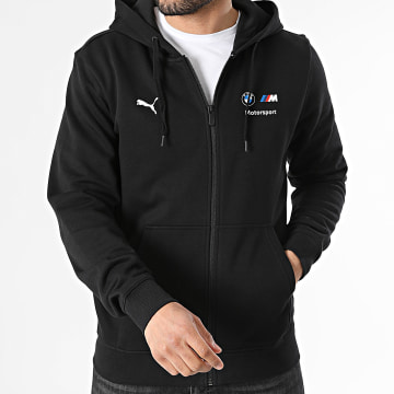 Puma - Felpa con Cappuccio Zip BMW Motorsport Essential 635428 Nero