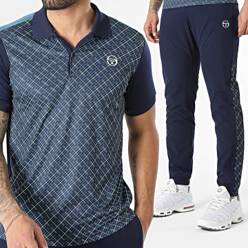 Sergio Tacchini - Chándal A Bandas Mesale 41442 41445 Azul Marino Verde