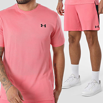 Under Armour - Tracksuit T-Shirts And Jogger Shorts Tech Vent Jacquard 6009732 6010859 Pink