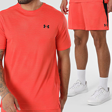 Under Armour - Tracksuit T-Shirts And Jogger Shorts Tech Utility 6004965 6005117 Orange Black