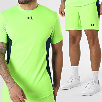 Under Armour - Tracksuit T-Shirts And Jogger Shorts Challenger Pro 6012819 6009621 Fluorescent Green