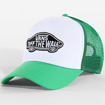 Vans - Casquette Trucker Classic Patch 0066X Vert Blanc