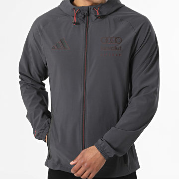 Adidas Sportswear - Veste Capuche Zippée Audi Revolut F1 KR4090 Gris Anthracite