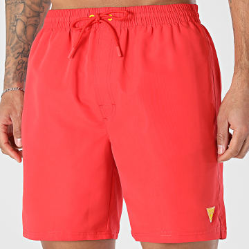 Guess - Short De Bain F6GT24-WG282 Rouge