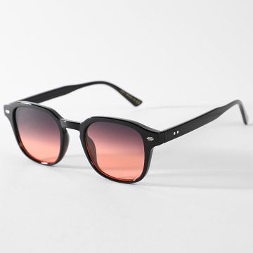 LBO - Occhiali Da Sole Nero Rosso Sfumato