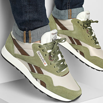 Reebok - Baskets Classic Nylon 100245059 Green Brown Grey