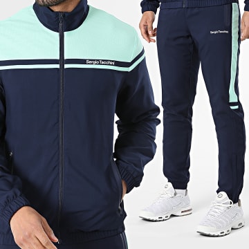 Sergio Tacchini - Chándal Riflesso 41409 Azul Marino Verde Claro