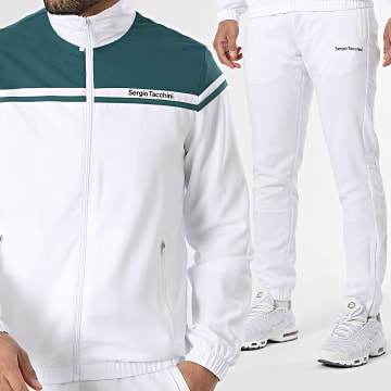 Sergio Tacchini - Chándal Riflesso 41409 Blanco Verde Oscuro