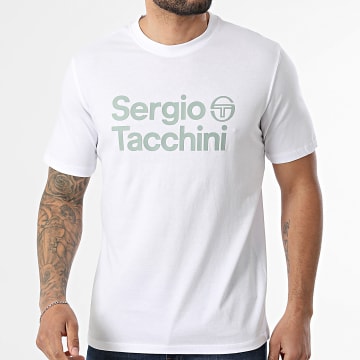 Sergio Tacchini - T-Shirt Alternative 41198 Bianco Verde Kaki