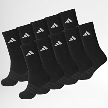 Adidas Sportswear - Lot De 10 Paires De Chaussettes Essential Crew KS5525 Noir