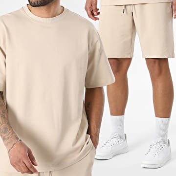 Classic Series - Completo T-Shirt E Pantaloncino Jogger 706 Beige