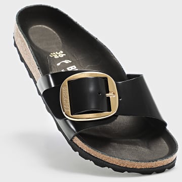 BIRKENSTOCK - Sandales Femme Madrid Big Buckle High-Shine Black