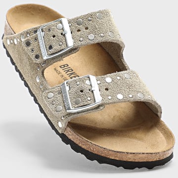 BIRKENSTOCK - Sandales Femme Arizona Rivet Border Taupe