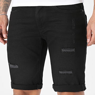 Classic Series - Jean Shorts Kaden Holes Black