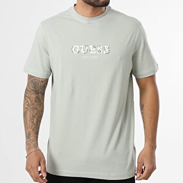 Guess - Camiseta Regular Fit M6GI16-K3032 Verde Claro