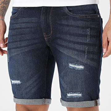 Classic Series - Jean Shorts Kaden Holes Raw Blue