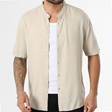 KZR - Camicia Maniche Corte In Lino 211 Beige