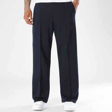 LBO - Pantalon Habillé Large Surpiqures 2594 Bleu Marine