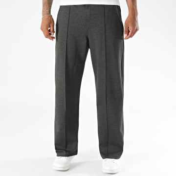 LBO - Pantalon Habillé Large Surpiqures 2596 Noir Chiné